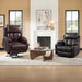 FLEXISPOT XL31-XL Oversized Power Lift Recliner for Elderly, 400 Lbs Heavy Duty Lay Flat Lift Chair with Extra Wide 27" Seat, Massage & Heat, Dual Motor Electric Recliner for Living Room, Dark-Brown