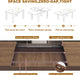70.8"-110" Extendable Dining Table for 6-12 Person, Wooden Dining Room Table, Modern Extendable Table for Gatherings, Meeting for Small Kitchens, Dining Office Areas(Walnut)