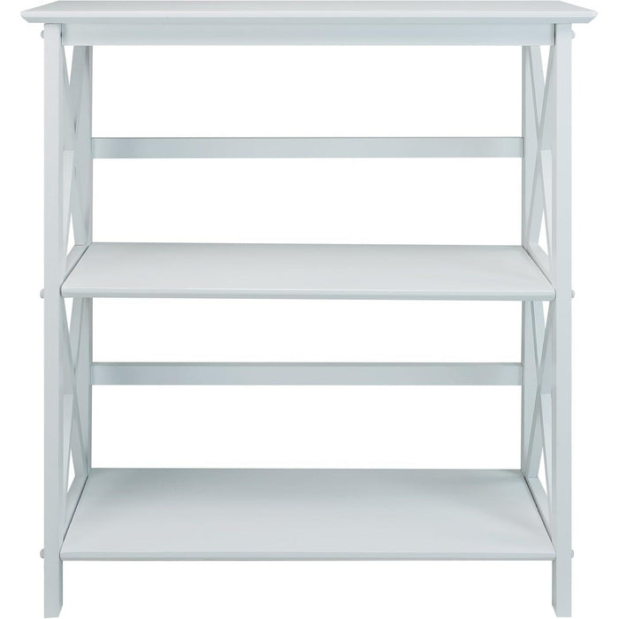 3-Shelf Montego Bookcase, White