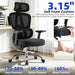 Office Chair Ergonomic Desk Chair Breathable Mesh Chair with Lumbar Support & Headrest, Black Office Chair 330 Lbs Home Computer Chair Thickened Cushion, Tilt Lock