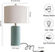 23" Set of 2 Modern Ceramic Table Lamps for Living Room