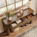 Console Table with 2 Drawers for Entryway, 63 Inches Narrow Long Sofa Table behind Couch with Storage, Farmhouse Accent Entrance Piece for Entry, Living Room, Hallway