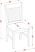 NFC-OAK-C Norfolk Kitchen Dining Chairs - Linen Fabric Upholstered Wood Chairs, Set of 2, Oak