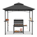 8 X 5 Feet Outdoor Double-Tiered Barbecue Grill Gazebo Canopy Tent BBQ Shelter