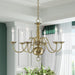 Lighting 5006-01 Williamsburgh 6 Light Antique Brass Chandelier