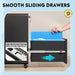2 Drawer File Cabinet with Lock, Fully Assembled except Casters
