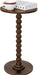 round Side Table, Small Drink Table for Small Spaces, Modern Accent Nightstand with Solid Wood Leg for Living Room, Bedroom, Corners, and Office (Rustic Brown)