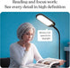 Litespan Slim LED Floor Lamp - Modern Reading Light over Chair for Living Rooms & Offices, Tall with Adjustable Gooseneck, Crafts Work Light, Dimmable Standing for Bedroom - Wood