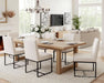 Kitchen & Dining Room Chairs Set of 2, Linen Fabric Mid Century Modern Dining Chairs, Upholstered Dining Chairs with Black Finish Metal Frame, Cream, 2 PC