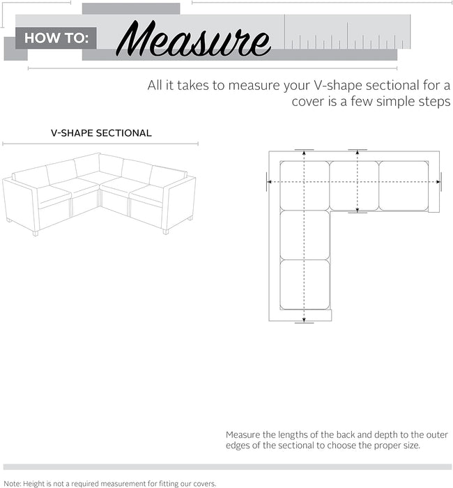 56-304-051501-EC Veranda V-Shaped Sectional Sofa Cover, X-Large, Pebble-Earth-Bark, Patio Furniture Covers