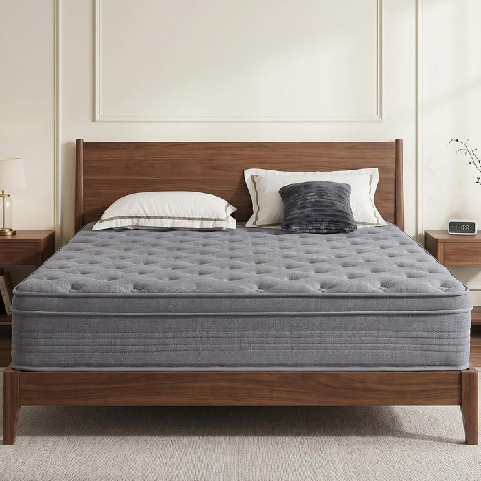 Full Size Mattress, 12 Inch Memory Foam Hybrid Mattresses for Pressure Relief, Motion Isolation, Breathable Comfort and Durable, Certipur-Us