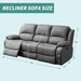8 Pieces Stretch Recliner Sofa Cover Latest Jacquard Reclining Couch Cover with Side Pocket Anti-Slip Fitted 3 Cushion Furniture Slipcovers with Elastic Bottom (Sofa Recliner, Light Gray)