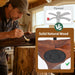 60 Inch Ceiling Fan No Light, Wood Indoor Outdoor Ceiling Fans for Patios Living Room Bedroom Gazebo, Big High CFM Wet Rated Wooden Propeller Ceiling Fan for Sloped Ceiling (Walnut)