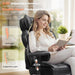 Big and Tall Office Chair with Upgrade Footrest, Heavy Duty Gaming Chair High Back Executive Chair with Spring Lumbar Support for Lower Back Pain Relief, 150°Reclining Adjustable Armrests