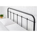 Dorley Farmhouse Black Metal Full Bed (57.87 in W. X 53.54 in H.)