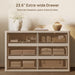 53.5" Extra Wide Dresser for Bedroom Dressers with 6 Fluted Drawers