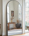 Full Length Mirror, 71"X28" Arched Floor Mirror, Mirror Full Length with Stand, Wall Mounted Mirrors for Living Room Bedroom,Black