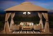 10X10 Outdoor Gazebo - Patio Gazebo with Mosquito Netting, Outdoor Canopies for Shade and Rain for Lawn, Garden, Backyard & Deck (Beige)