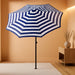 Patio Market Outdoor Table Umbrella with Push Button Tilt and Crank, Large Sun Umbrella with Sturdy Pole & Fade Resistant Canopy, Easy to Set