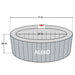 ALEKO round Inflatable 4 Prs Hot Tub 211 Gallon 120 Bubble Jets Hemp Rope