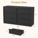6 Drawer Dresser for Bedroom, 47In Wide Natural Oak 6 Chest of Drawers with Large Storage, Wooden Dresser Organizer Closet for Living Room, Entryway, Nursery