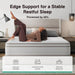 12 Inch Queen Size Mattress, Hypoallergenic & Back Pain Relief, Hybrid Queen Mattresses in a Box with Smarts Coils, Fiberglass Free Certipur-Us Certified Colchones No Box Spring Needed