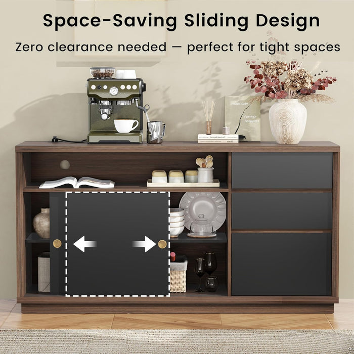 60Inch Filing Cabinet With Adjustable Shelf Storage