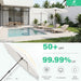 9FT Outdoor Patio Umbrella,Market Table Umbrella with 8 Fiberglass Ribs, Pool Umbrella with Tilt and Crank, UV Protection Lightweight & Wind-Resistant for Lawn, Garden, Deck and Backyard, Cream White