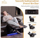 Power Reclining Sofa with Colorful LED Lights, Wall Hugger Reclining Sofa, Space-Saving RV Sofa with USB Charging & Side Pocket for Living Room, Apartment (Brown, Sofa) | Wall Hugger, LED Lights, RV Sofa