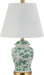 Penelope Ginger Jar 22" LED Table Lamp, White/Green