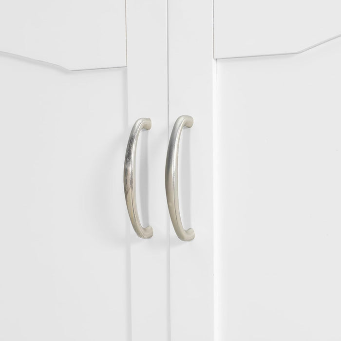 Queen Size Murphy Bed Cabinet Wall Bed Chest with Storage Drawer,Usb,Charging Station, Wood Murphy Bed Frame for Home Office or Small Room-White