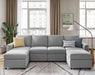 Modular Sectional Sofa, Convertible U Shaped Sofa Couch with Storage, Memory Foam, Modular Sectionals with Ottomans, 6 Seat Sofa Set with Chaise for Living Room, Grey