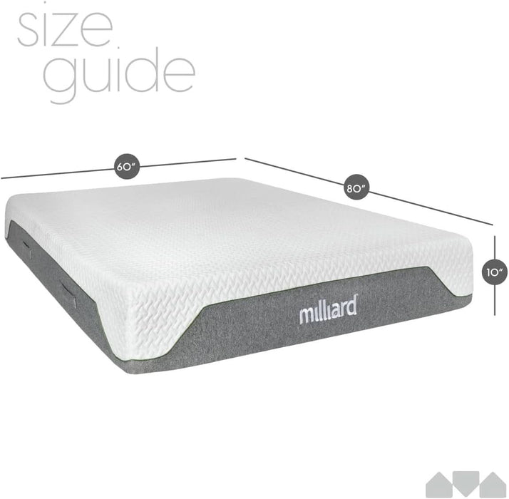 10-Inch Memory Foam Queen Size Mattress, Pressure-Relieving - Firm Memory Foam Mattress, Best Mattress for Classic Comfort, Restful Sleep - Soft Memory Foam Mattress