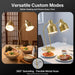 Golden Restaurant Warmer Dual Bulbs 500W Luminaire