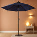 7.5FT Large Outdoor Patio Umbrella with Crank & Tilt - Durable Market Umbrella for Outdoor Patio with 6 Fiberglass Ribs for Poolside,Deck,Yard,Garden