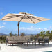 10' X 13 'Patio Umbrella with LED Light Outdoor Cantilever Umbrellas