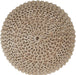 round Pouf Ottoman - Hand Knitted Cable Boho Poof Home Décor Pouffe Circular Footrest for Living Room - Nursery - Bedroom - Lounge 100% Cotton (18”X18”X14”) - Beige Ivory