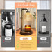 Candle Warmer Lamp with Timer, Dimmable Adjustable Height Candle Lamp, Birthday Gifts for Women Mom Sister Friends, House Warming Gifts New Home, Candle Lamp Warmer with 2 Bulbs - Coalblack