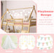 TwoTier Overhead Queen SolidWood Bunk Bed ClimbingNets
