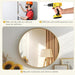 Gold Circle Mirror for Wall 24.02 Inch, Bathroom round Mirror for over Sink, Bathroom, Entryway, Bedroom, Vanity