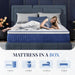 Blue Queen HybridMemoryFoam Mattress Box CertipurUS