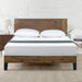 Tonja Wood Platform Bed Frame with Headboard, Mattress Foundation with Wood Slat Support, No Box Spring Needed, Easy Assembly, Queen