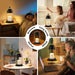 Candle Warmer Lamp - with Timer & Dimmable, Cozy Birthday Gift for Women Mom, Modern Home Decor House Warming Gifts Wax Melt Warmer for Jar Candles with 2 Bulbs (Black)