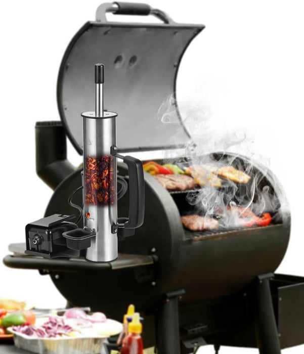 2026 Advanced Cold Smoke Generator, Tube for Pellet Smoker Upgrade, Smoker Attachment for Gas Grilling, Portable Cordless Electric, Hot or Cold Smoking: Fits Weber, Traeger, Pit Boss, East Oak Ect...