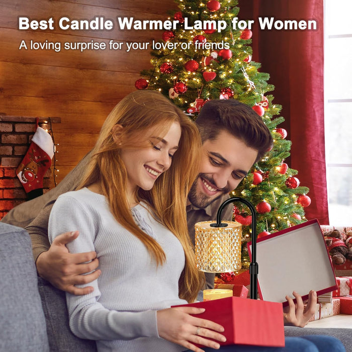 Candle Warmer Lamp with Timer, Wax Melt Warmer with Timer and Dimmer, Adjustable Height Lamp Candle Warmer for Jar Candles, House Warming Gift for Women & Mom, Ideal Christmas Gift