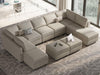 Oversized Velvet Modular Sectional Sofa with Storage