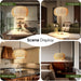 19 Inch Natural Rattan Chandelier Bohemian Farmhouse