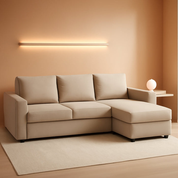 Snug Fit Friheten Slipcover for the IKEA Friheten with Chaise Corner Cover, Sofa Bed Cover, Sectional Slipcover Replacement (Light Khaki)