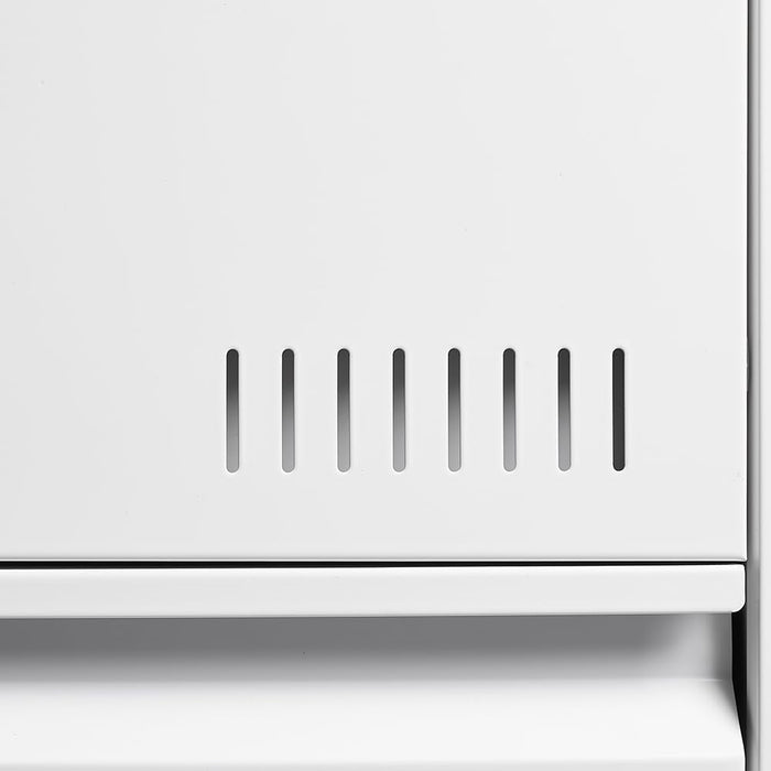 Lateral File Cabinet 3 Drawer File Cabinet with Lock and Card Holder, Metal Steel Lockable Drawer File Cabinets under Desk for Home Office Legal/Letter/F4/A4 White