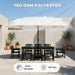 15FT Large Patio Umbrella with Base Included
